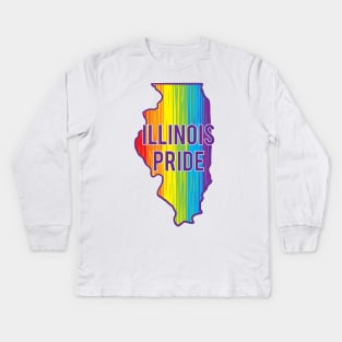 Illinois Pride Kids Long Sleeve T-Shirt